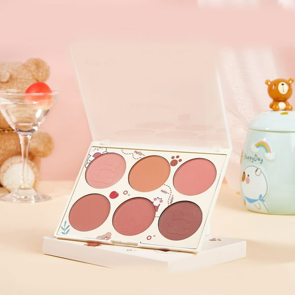 Face Cheek Palette,6 Colors Blush Palette Blush Cheek Blush Cosmetics Luxury Finish