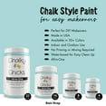 thumbnail image 4 of Chalky Chicks 4 Fl Oz Matte Rain Drop (Light Blue) Chalk Paint for Furniture Without Sanding, No Prep Furniture Paint No Sanding All in One for Crafts, Wood, Walls, Cabinet, Metal, Dresser, Farmhouse, 4 of 9