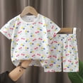 thumbnail image 2 of Zpanxa Ensembles d'Été pour Garçons Mode Décontractée Enfants Pyjama à Manches Courtes et Shorts Ensemble Deux Pièces 5 Ans, 2 of 3