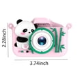thumbnail image 3 of Cámara digital Pisexur para niños, 1080P, con tarjeta de 32 GB, de silicona suave y resistente a los golpes, ideal como regalo de cumpleaños para niñas y niños de 3 a 12 años. Electrónica infantil, o, 3 of 5