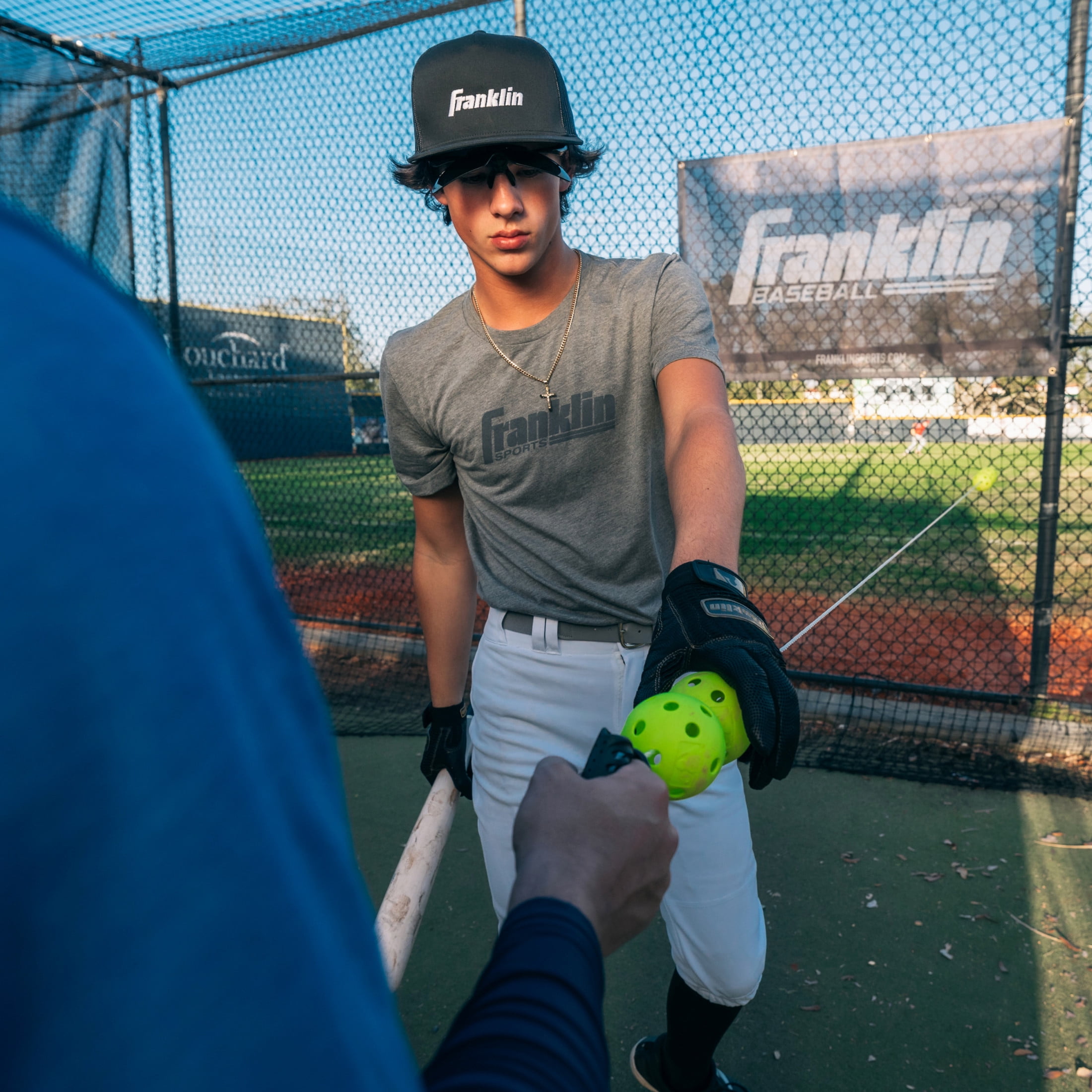 Franklin Sports MLB Launch Line Baseball Hitting Trainer