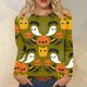 thumbnail image 1 of ICHUANYI Clearance Women's Fashion Printed Loose T-shirt Long Sleeves Blouse Round Neck Casual Tops ICHUANYI "ICHUANYI", 1 of 5