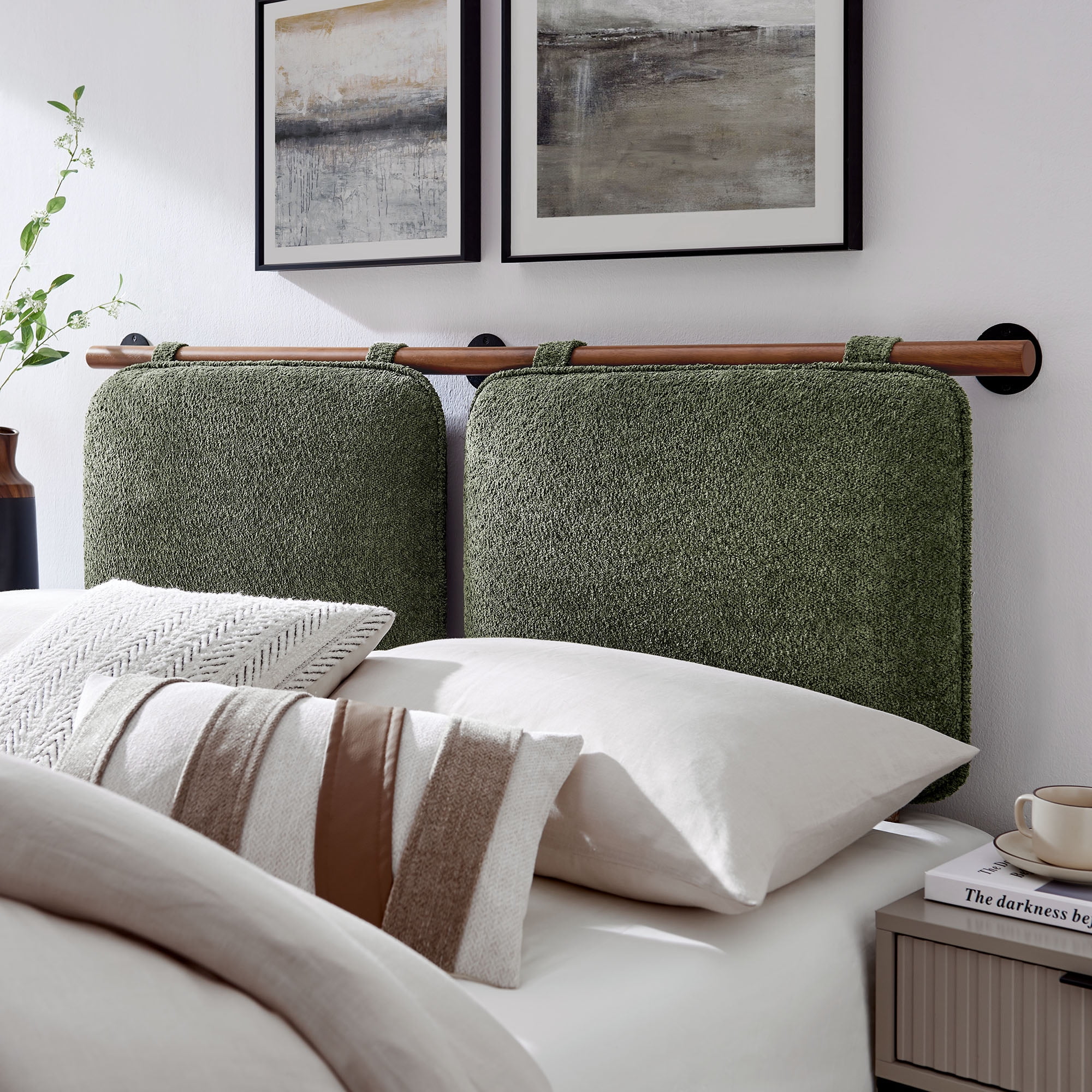 Anela Full Headboard in Sage Walnut
