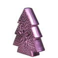 thumbnail image 2 of 6.25" Purple Ceramic Textured Tree with Star Table Top Christmas Decoration, 2 of 2
