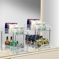 thumbnail image 7 of YTKUS Under Sink Organizer 2 Pack 2 Tier Bathroom Organizers and Storage Stackable Kitchen Pantry Organization, Pull Out Medicine Cabinet Organizer with Movable Dividers, 7 of 7