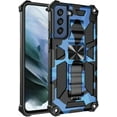 thumbnail image 2 of case for Samsung Galaxy S21 FE Man Case,Camouflage Sturdy Phone Case with Heavy Duty Shockpro of Military Grade Anti-Fall Protection and Built-in Magnetic Cover for Samsung Galaxy S21 FE MC Dark Blue, 2 of 14