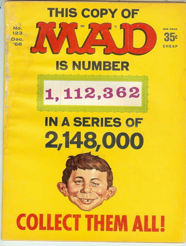 MAD Magazine #123 Dec 1968 (POOR Condition)