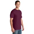 thumbnail image 4 of Jerzees T-Shirt à Manches Courtes pour Hommes DRI-POWER Active, S, Bordeaux, 4 of 5