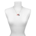 thumbnail image 2 of Delight Jewelry Acrylic Large Red Cheer Megaphone - Silvertone Senior Class of 2026 Dome Necklace, 18", 2 of 5
