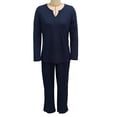 thumbnail image 1 of Conjunto de salón de manga larga para mujer, pijamas de dos piezas para mujer, pantalones superiores de manga larga, ropa de dormir, pantalones superiores de manga larga, conjunto de pijamas, rendimiento de primer nivel, 1 of 3