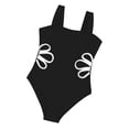 thumbnail image 4 of SDNall Children Solid Summer Swim Trunks, Little Girls Swimsuit with Shorts, Soft Breathable Pool Beach Wear, 4 of 4
