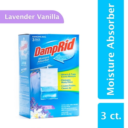 DampRid Hanging Moisture Absorber, Lavender Vanilla, 14 Oz, 3