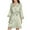 Mint Green, variant on Christmas Clearance! Clearance! Ohufall Pajamas for Women, Women's Casual Homewear Long-Sleeve V-Neck Dress Solid Color Lace Night-Robe One Size