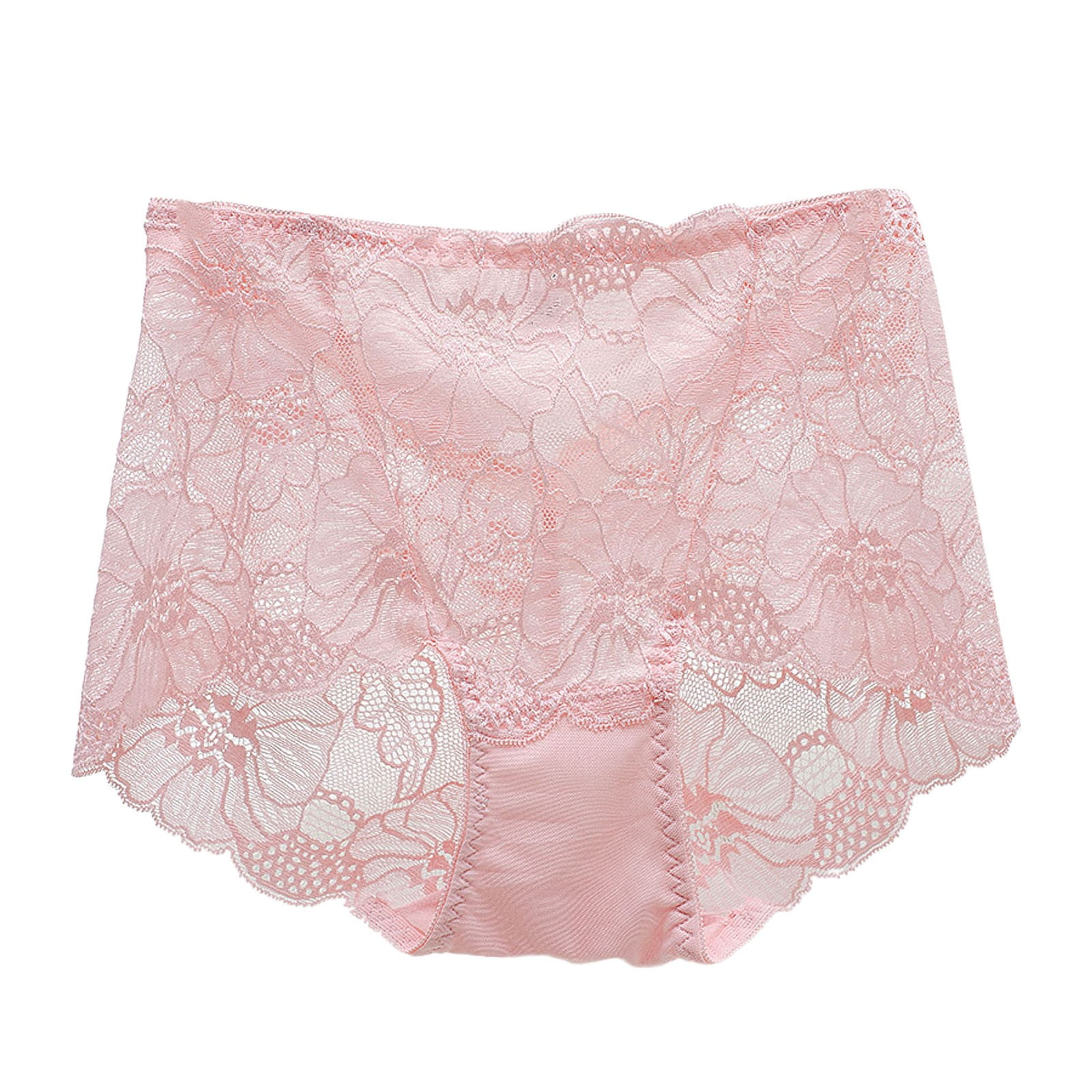 JDEFEG Cotton Women Underwear French Cut Waist Panties Lace