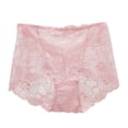 thumbnail image 4 of Gibobby Ropa Interior con Entrenamiento Bragas sexis de cintura , ropa interior ultrasin costuras de encaje, bragas suaves para mujer(Rosa， XL), 4 of 5