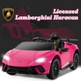 thumbnail image 2 of Licensed Lamborghini Huracan Ride on Car by OLAKIDS, 12V Kids Electric Vehicle Battery Powered Toy with Remote Control, LED Lights, Spring Suspension, Bluetooth, MP3, Aged 3-8 Years, 2 of 9