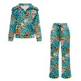 thumbnail image 6 of Chririnla Lounge Sets Gradient Color Leopard Print Sweatsuits Oversized Travel Airport Tracksuit for Fall with Quarter Zip Half Zip, 6 of 9