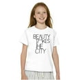 thumbnail image 3 of Beauty Takes City Sophisticated Girls Kids T Shirt Tees Teen Brisco Brands L, 3 of 6