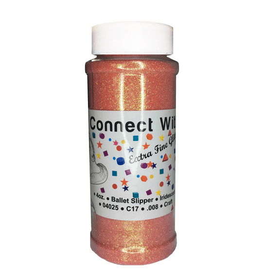 iConnectWith Glitter - Ballet Slipper Peach Iridescent Extra Fine Glitter