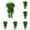 Green 6PCS, variant on BKBP Artificial Hanging Plants, 2.6ft Fake Ivy Vine for Wall House Room for Wall Indoor Outdoor Decoration (No Baskets)