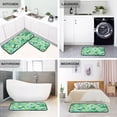 thumbnail image 4 of Ryvnso St Patrick Clover Flower Kitchen Rugs Set Non Slip Runner Mats for Dining Room, 4 of 7