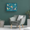 thumbnail image 4 of Farida Zaman 'Royal Birds I Blue' Canvas Art, 4 of 4