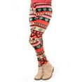 thumbnail image 2 of Kid's Velour Printed Leggings, Tribal Print/Pink/Peach, M, 1 Piece, 2 of 3
