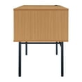 thumbnail image 3 of Denmark Engineered Wood Executive Desk with Power in Natural Finish, 3 of 11