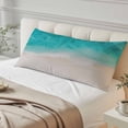 thumbnail image 2 of Summer Beaches Throw Pillow Covers Artistic Oceans Sea Wave Coastal Landscape Decorative Lumbar Pillow Cover Rectangle Cushion Case for Sofa Couch Bed Living Room Bedroom 20 X 54 Inches, 2 of 9