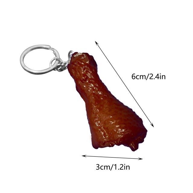 Simulation Food Model Mini Food Keychain Student School Bag Pendant Family Party Pendant