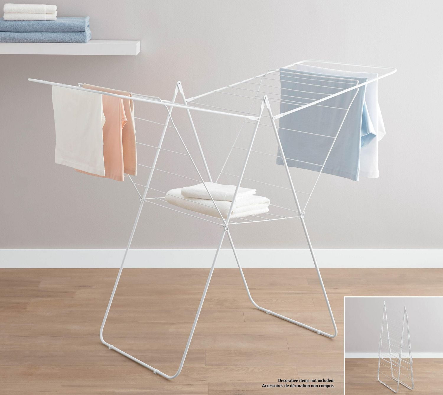 Portant à Vêtements Pliable Et Portable Ligtchser - Hauteur Max 134,6 Cm, Charge 4 Kg, Pour Voyage Et Camping