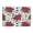 Red Berries and Flowers, variant on U-Shaped Toilet Mat Plush Bathroom Rug Mat Non Slip Bathroom Mats Red and Blacks Holly Leaves
