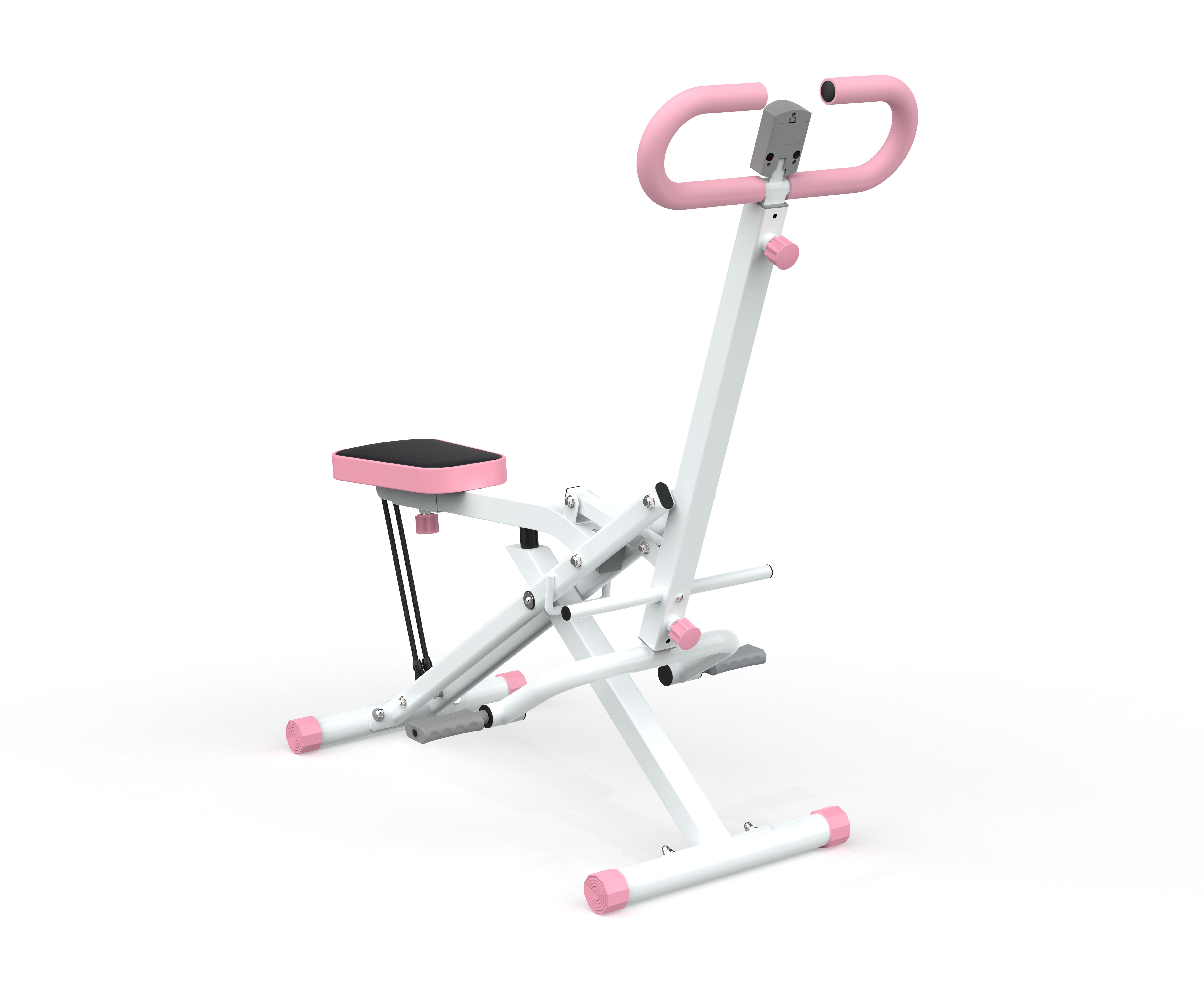 Exercise Equipment Squat Machine for Home, Assist Trainer for Glutes Workout Foldable with Resistance Bands, for Botty Glutes Butt Thighs, Ab Back/Leg Press Hip Thrust for Home Gym Fitness,Home Gym