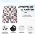 thumbnail image 5 of Fotbe Gnomes and Hearts Men’s Swim Trunks Quick Dry Swim Shorts Board Shorts with Mesh Lining-XX-Large, 5 of 9