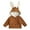 Brown, variant on Unisex Baby Toddler Boys Girls Sherpš Flšece-Lined Zip Up Jacket Bunny Ear HošØdie Sweater Cute Jackets Outerwear