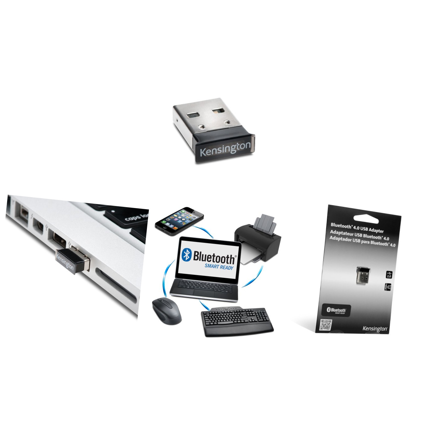 Kensington Bluetooth 4.0 USB Adapter Black