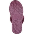 thumbnail image 7 of SNUGRUGS Women's Elsie Open Back Sheepskin Mule Slippers with Cuff - Plum - US 7, 7 of 7