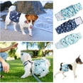 thumbnail image 3 of QKURT 3 Packs Dog Nappies Male, Reusable Super Absorbent Washable Dog Diapers, Belly Bands for Dog, Puppy Nappies Dog Hygiene Pants Season Pants Sanitary Pants, S, 3 of 7