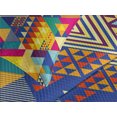 thumbnail image 4 of Ambesonne Colorful Quilted Bedspread Set 3 Pcs, Modern Triangles, Queen Size, Multicolor, 4 of 5