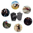 thumbnail image 2 of Guantes de ciclismo MK007 con almohadillas de silicona antifatiga, diseño semidigital y transpirable en talla L azul, 2 of 6