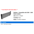 thumbnail image 2 of Radiator - Compatible with 2000 - 2005 Buick LeSabre 2001 2002 2003 2004, 2 of 2