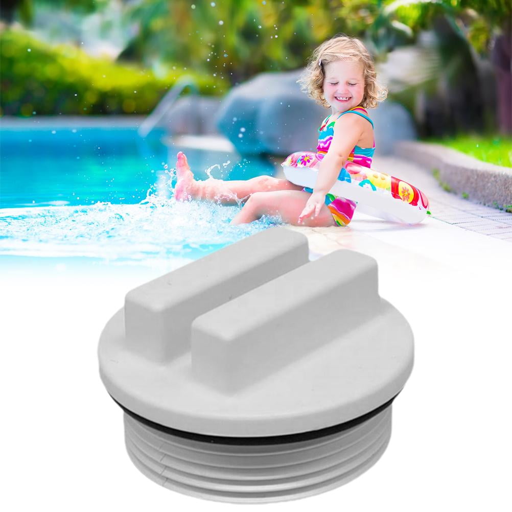ADVEN 1.5 Inch Threaded Pool Plugs Swimming Pool Return Line Plug with
