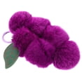 thumbnail image 2 of Grape Keychain Charm Car Keychain Pendant Plush Ball Bag Hanging Ornament Bag Charm, 2 of 8