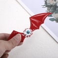thumbnail image 4 of Unique Bargains 1 Pc Hair Clip Halloween Bat Wing Eyeball Hair Clips for Women Red, 4 of 5