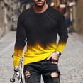 thumbnail image 2 of Oalirro Long Sleeve Graphic T-Shirts for Men Athletic Round Neck Shirt Graphic Tee Under 10, 2 of 4
