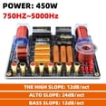thumbnail image 4 of Altavoz Profesional de VíAs de 450 W Divisor de Alta Potencia 750 Hz/5000 Hz Teatro en Casa de Escenario Filtro Cruzado de Audio de 3 Unidades, 4 of 5