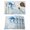 SteelBlue Gray, variant on Blue Turtle Coastal Placemats Set of 12, Coral Summer Beach Nautical Ocean Blue Placemats for Dining Table, Place Mats for Kitchen Tabletop, Waterproof Wipeable Dining Table Mats Set