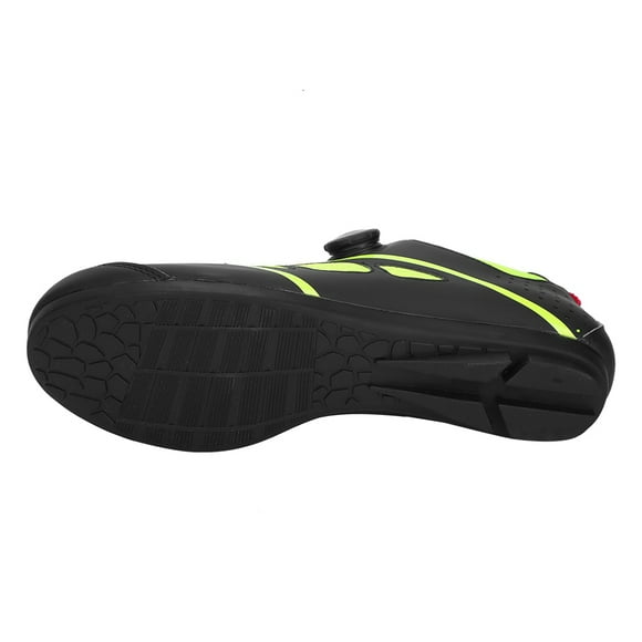 Breathable & Durable, Size 39, Green Men's Anti-Skid Cycling Shoes for MTB