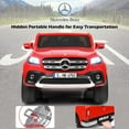 thumbnail image 4 of Costway Licensed Mercedes Benz x Class 12V 2-Seater Kids Ride On Car w/ Trunk Red, 4 of 10