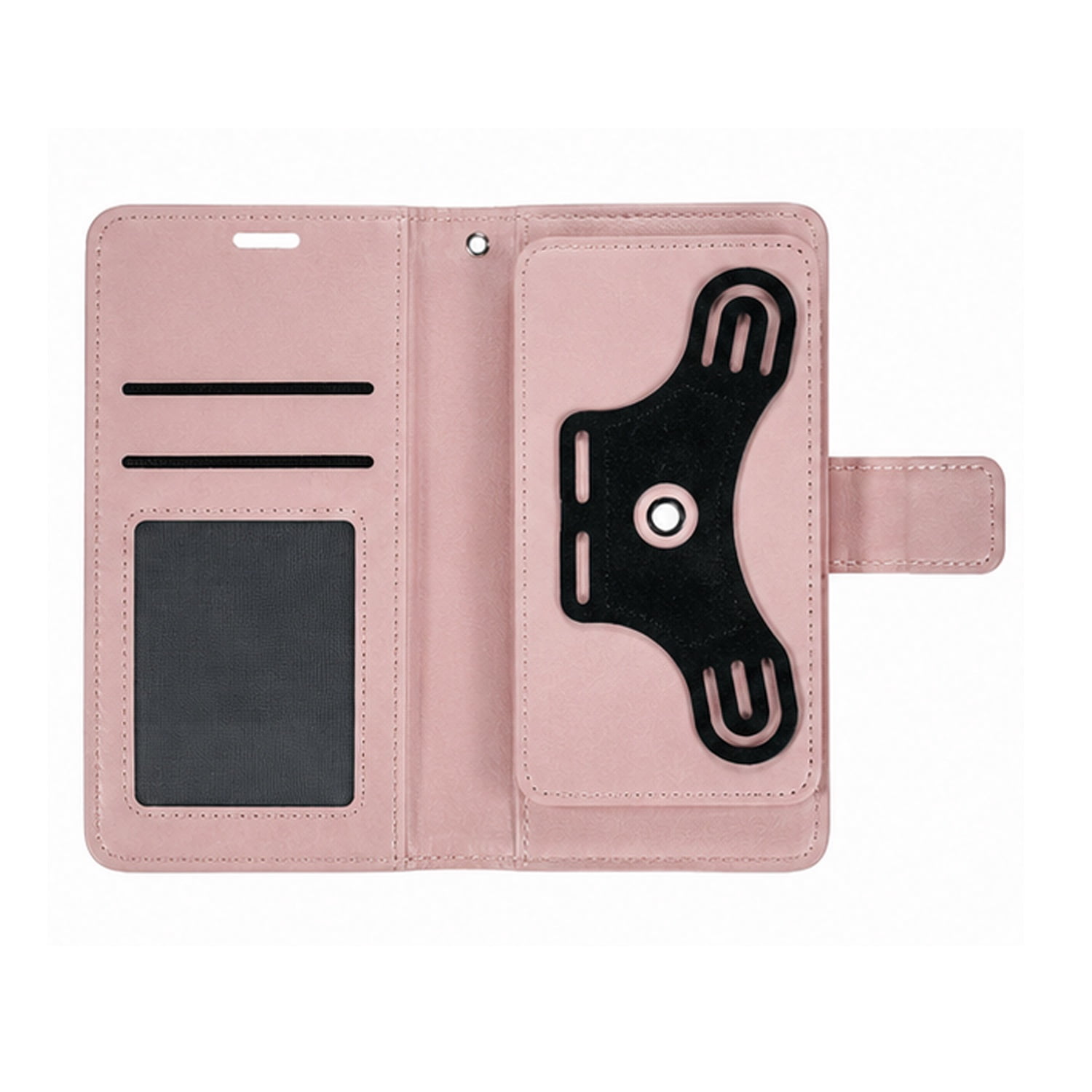 UWC-Small (4.5"-4.8") Universal Protective Wallet Cover with Built-In Swivel Holder - Pink